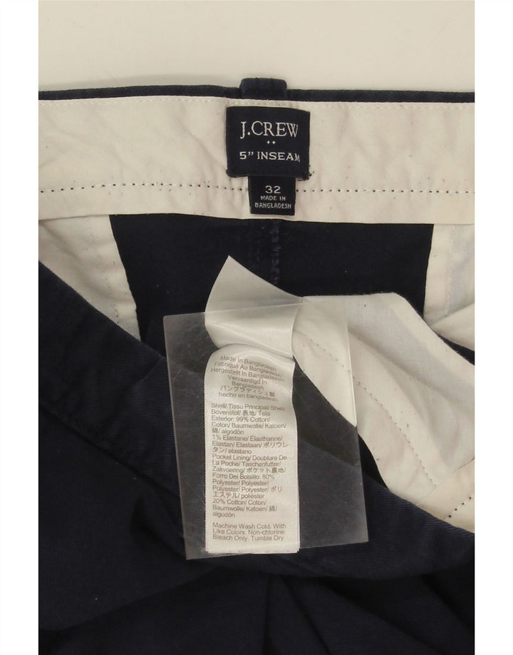 J. CREW Womens Chino Shorts W32 Large Navy Blue Cotton Vintage J. Crew and Second-Hand J. Crew from Messina Hembry 