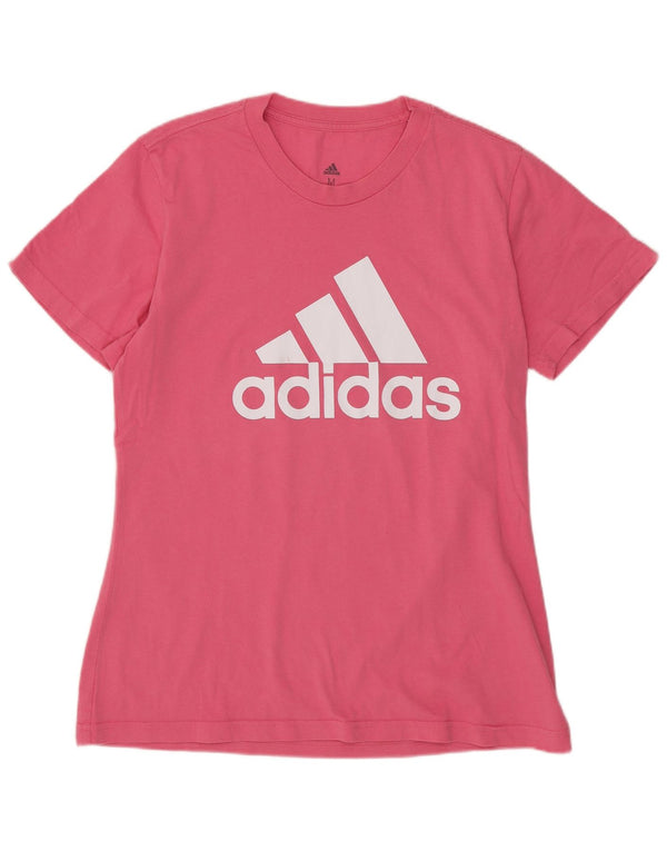 Женская футболка с рисунком Adidas Top UK 12/14 Средний розовый