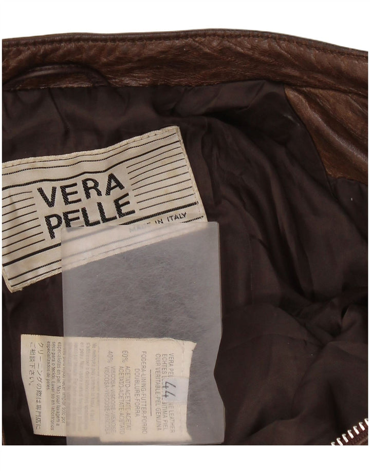 Куртка женская кожаная VINTAGE IT 44 Medium Brown Leather