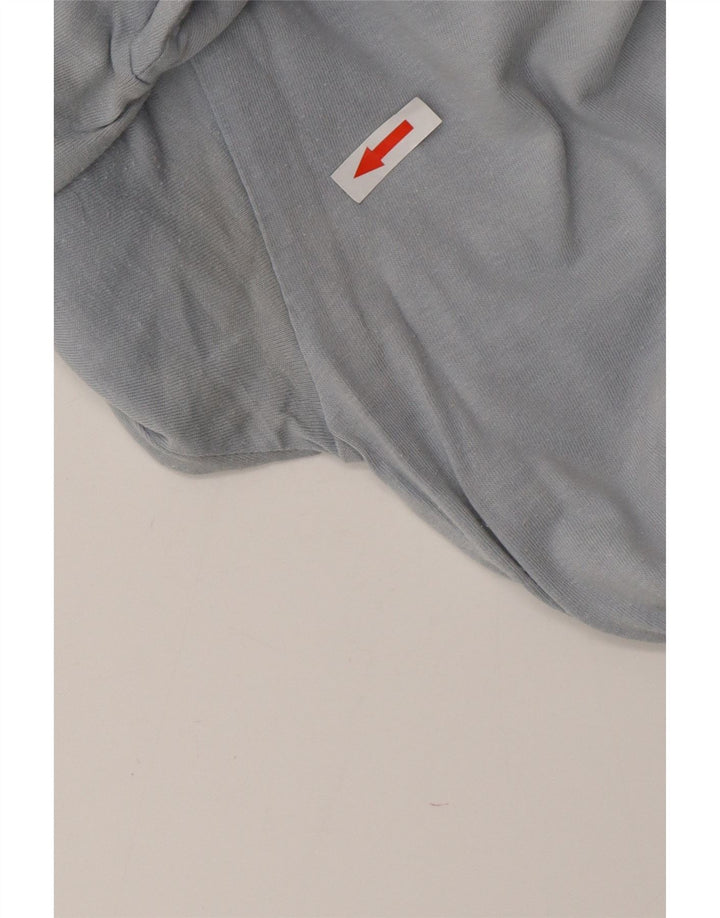 REEBOK Мужская футболка с рисунком, большой синий хлопок