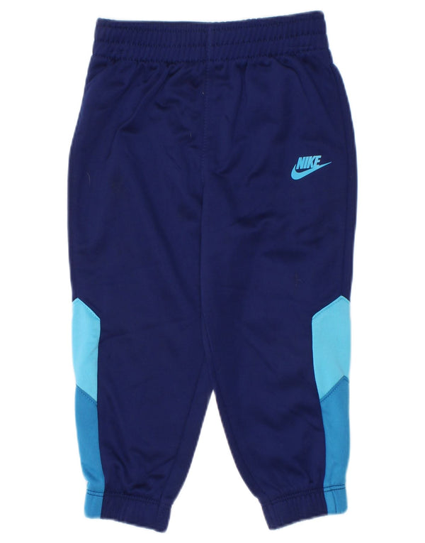 Спортивные брюки Nike для маленьких мальчиков 12–18 месяцев, темно-синие, с цветными блоками