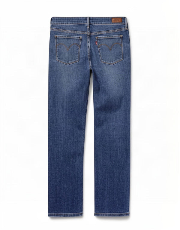 Женские прямые джинсы с заниженной талией Levi's W30 L30, синий хлопок