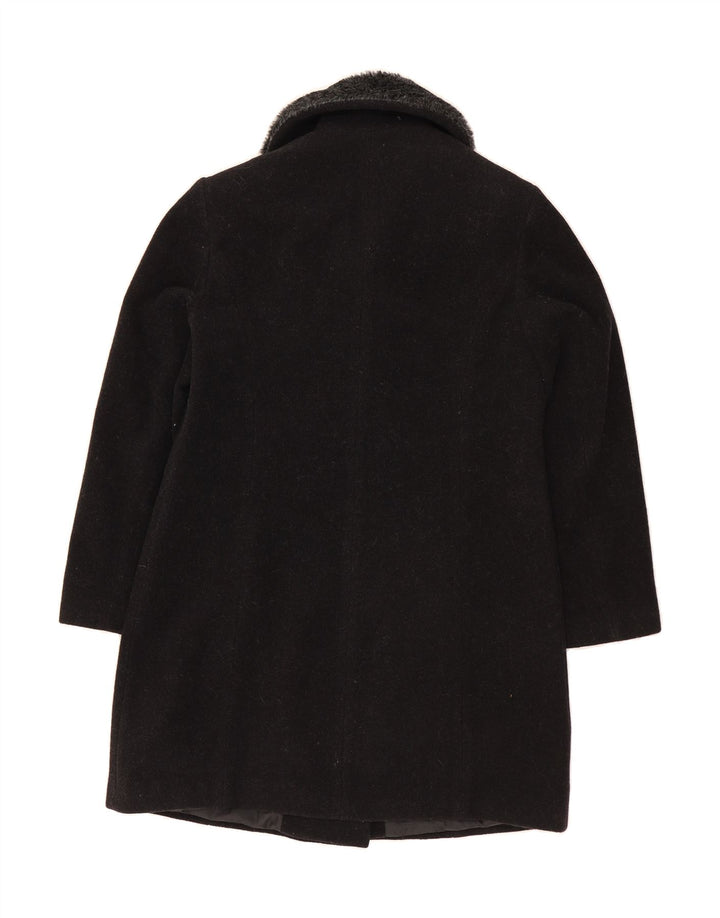 ST. BERNARD Womens Double Breasted Coat UK 14 Large Grey Wool Vintage St. Bernard and Second-Hand St. Bernard from Messina Hembry 