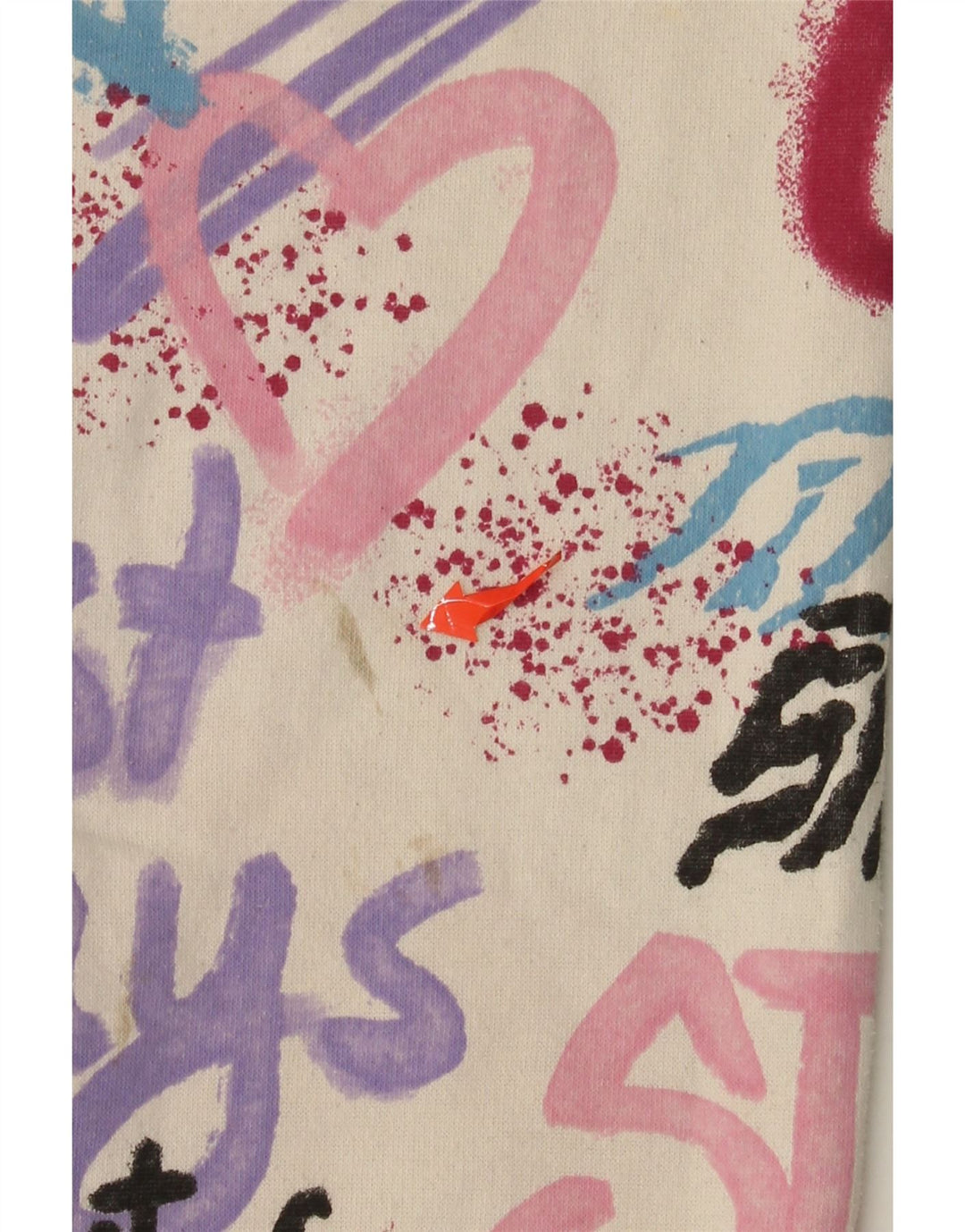 ZARA Спортивный костюм с графическим рисунком для девочек Брюки для бега на 13–14 лет, белый хлопок