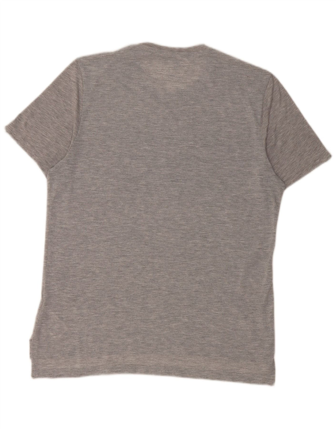 REEBOK Mens Graphic T-Shirt Top Medium Grey Polyester