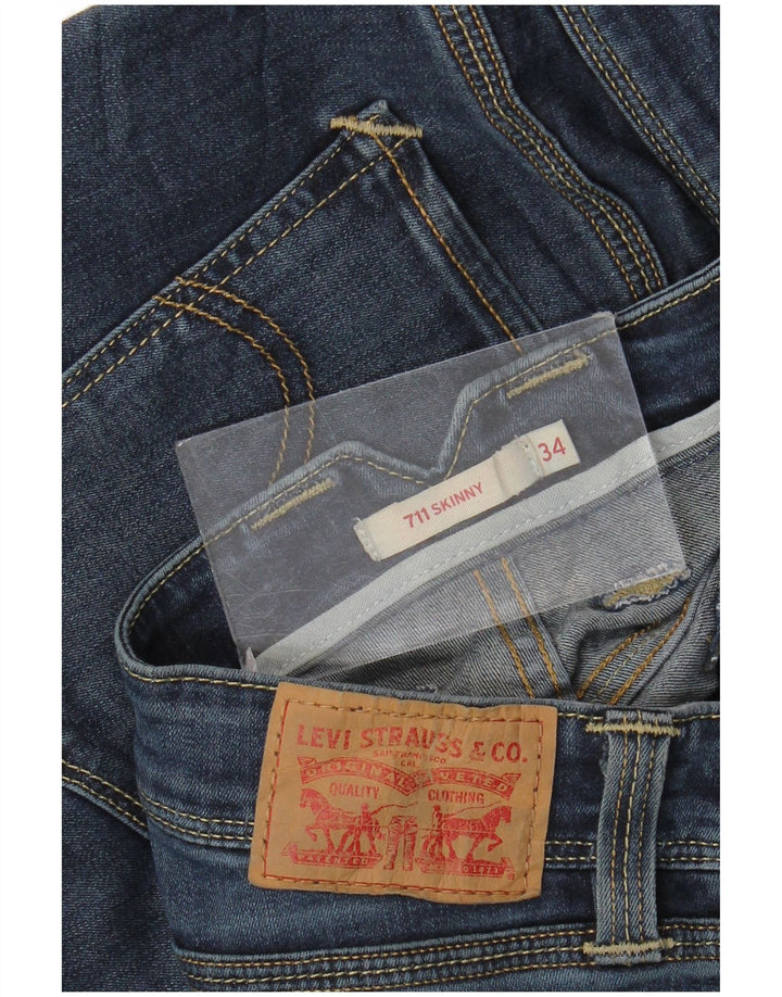 Женские джинсы скинни Levi's 711 W34 L30 синие