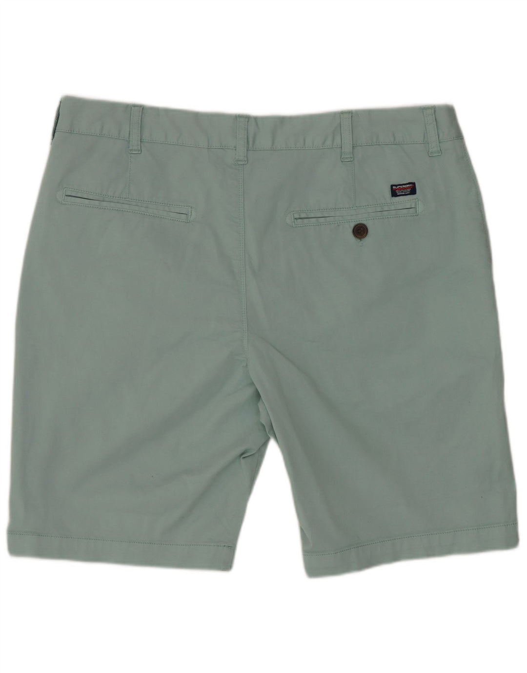 SUPERDRY Мужские шорты чинос W36, большие синие, хлопок