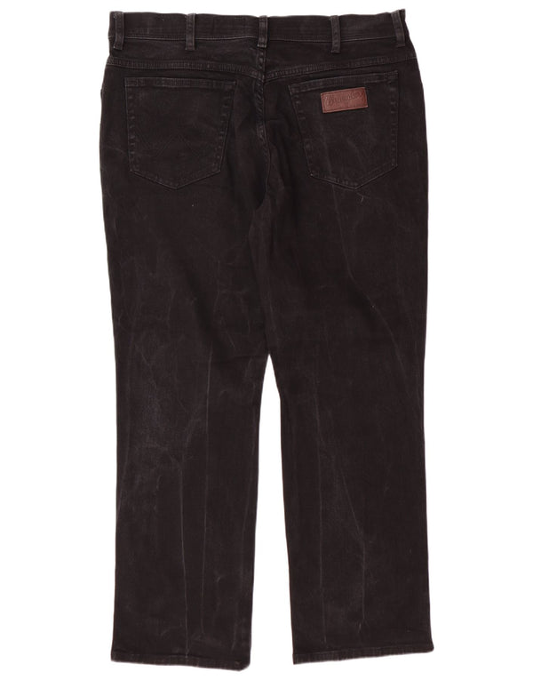 Мужские прямые джинсы WRANGLER Texas Stretch W38 L30, черный хлопок