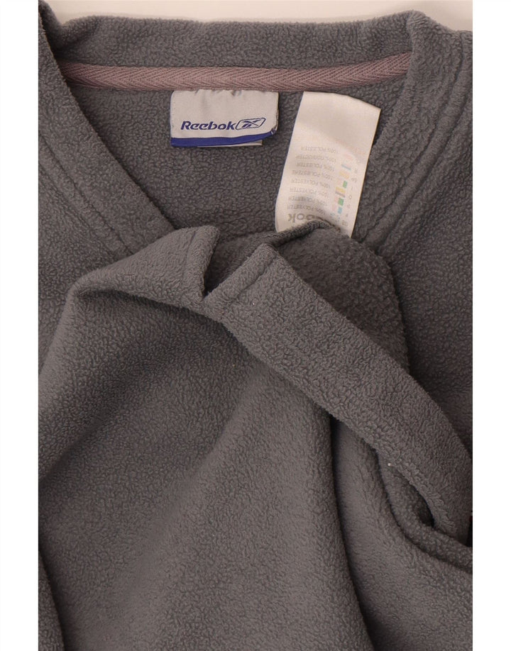 Мужской флисовый джемпер Reebok большой серый полиэстер