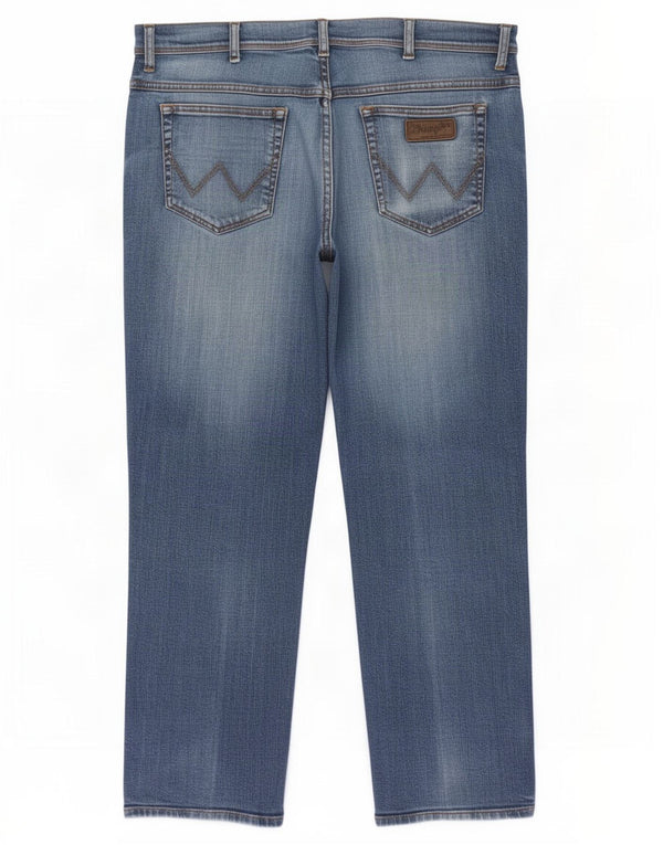 Мужские прямые джинсы Wrangler Texas Stretch W40 L30, синий хлопок
