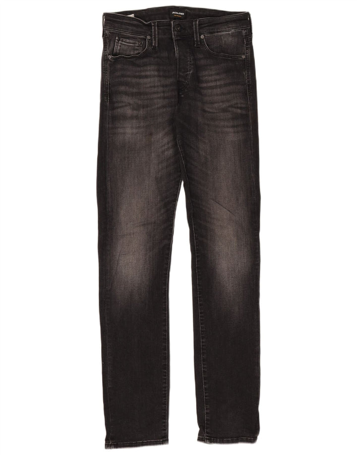 Мужские узкие джинсы Jack & Jones W30 L34, черный хлопок