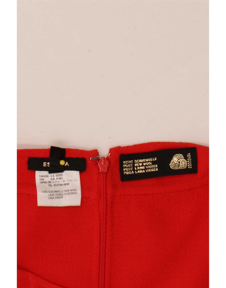 Юбка женская прямая Escada IT 42 Medium W32 Красная шерсть