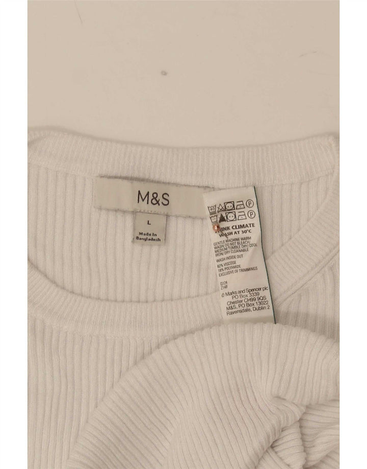 Мужская футболка Marks & Spencer, большая белая вискоза