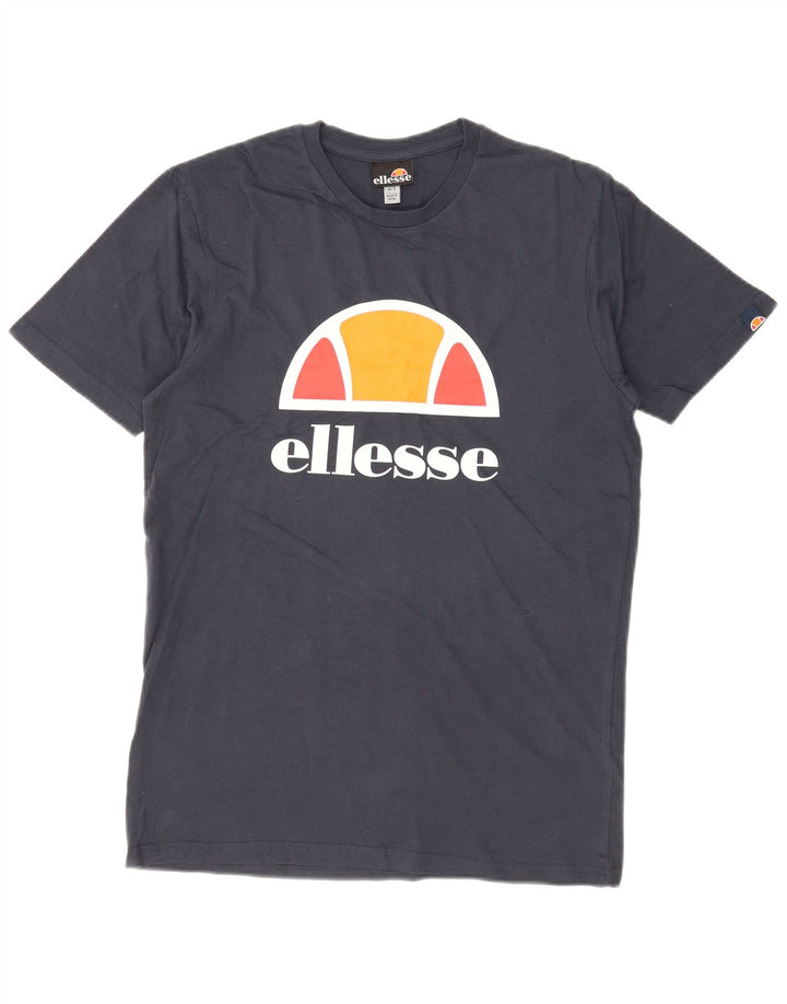 Ellesse Мужская футболка с рисунком, маленький темно-синий хлопок