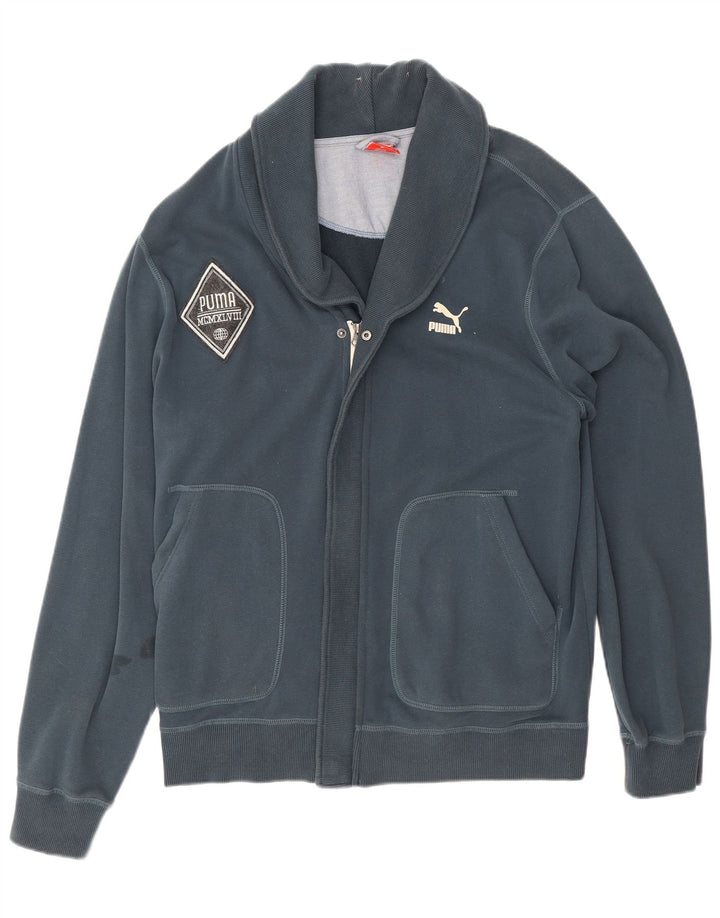 Мужской спортивный костюм Puma, верхняя куртка XL, темно-синий, хлопок