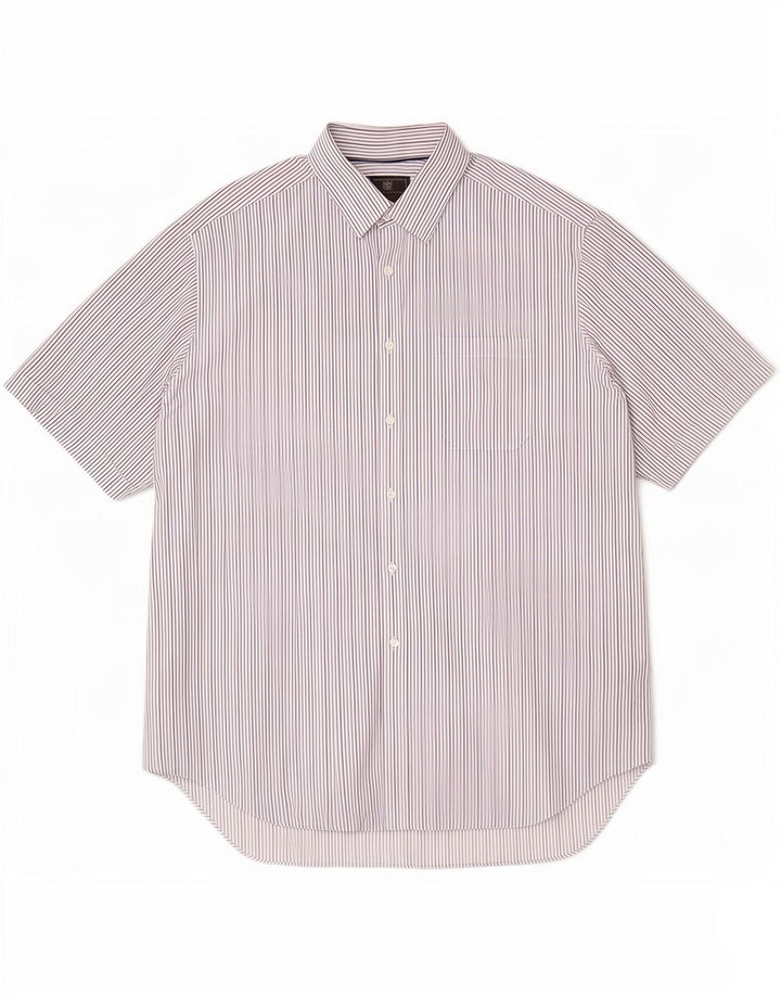 Мужская рубашка с коротким рукавом Marks & Spencer, размер 17 1/2 44/45 XL, белая