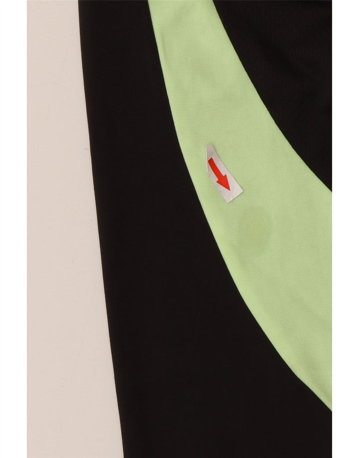 Пуловер с воротником на молнии для мальчиков Puma, спортивный костюм черного цвета, цветные блоки, 7–8 лет