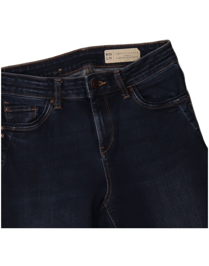 Женские джинсы скинни ESPRIT W28 L32 Темно-синие, хлопок