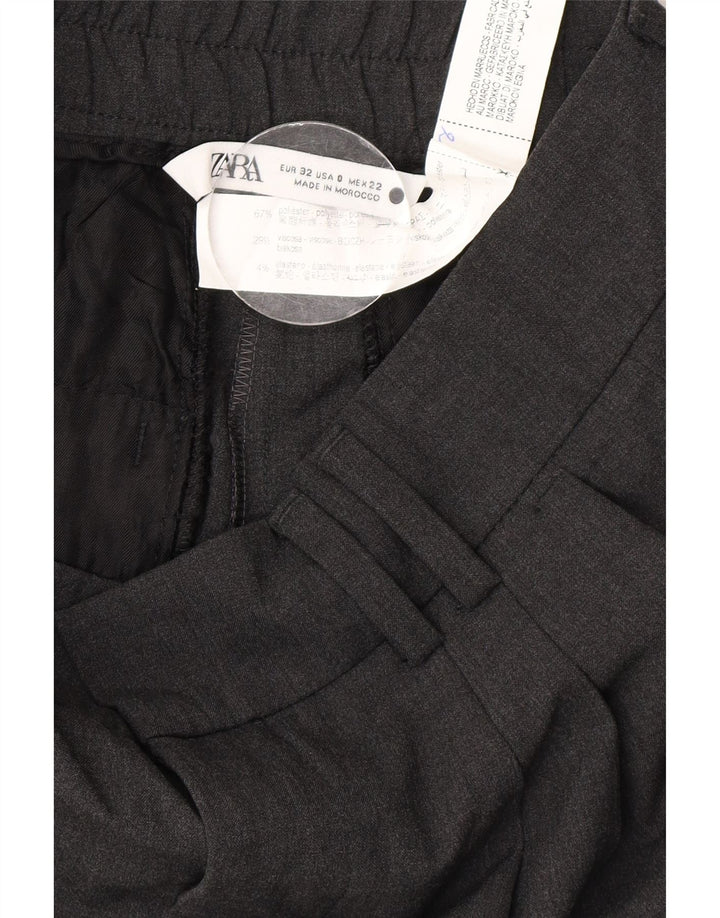 Женские костюмные брюки Zara EU 32 2XS W22 L26, серый полиэстер