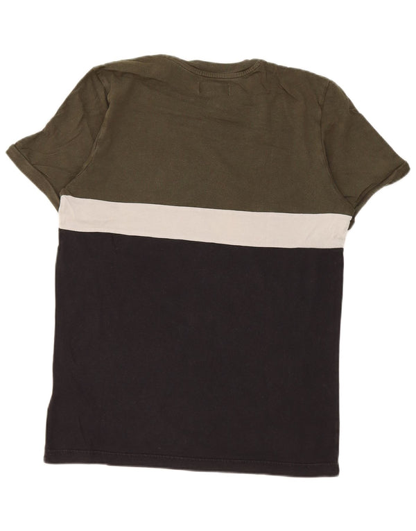 Мужская футболка Adidas Top Small Green Colourblock Хлопок