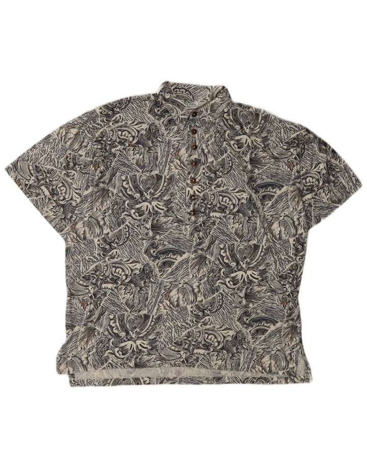 Мужская пуловер с коротким рукавом Manuel Ritz IT 50 Medium Grey Paisley