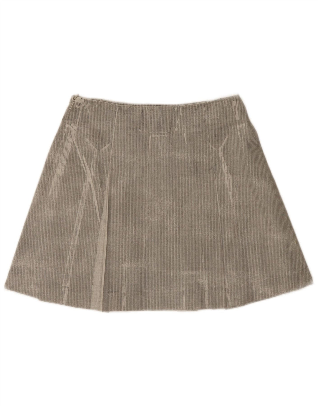 Trussardi Женская мини-юбка плиссе IT 42 Medium W28 Серая «в елочку»