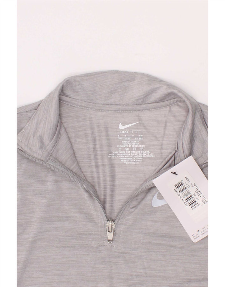 Пуловер спортивный костюм Nike для мальчиков Dri Fit, 4–5 лет, маленький серый в крапинку