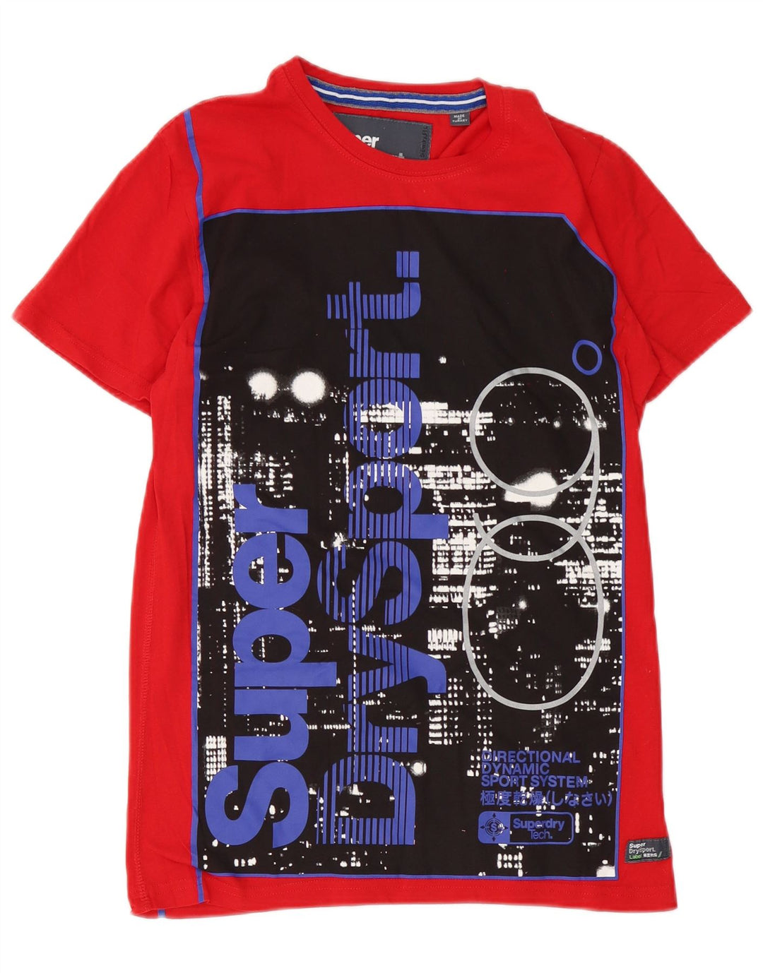 Superdry Мужская футболка с рисунком, маленький красный хлопок