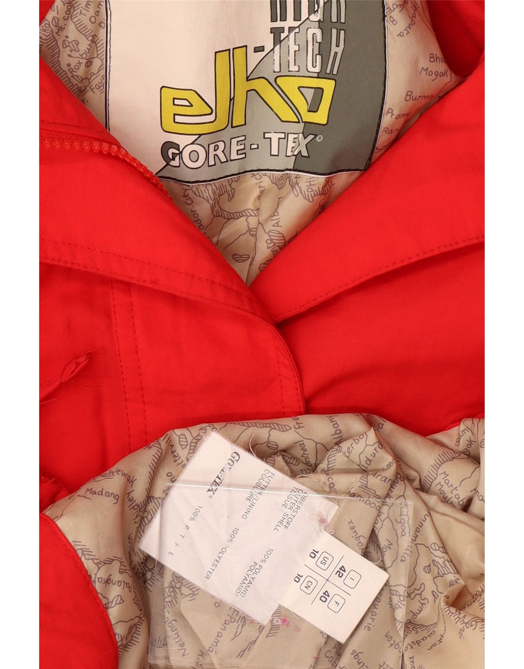 ELHO Женская лыжная куртка свободного покроя Gore-Tex IT 42 Средний красный Полиамид