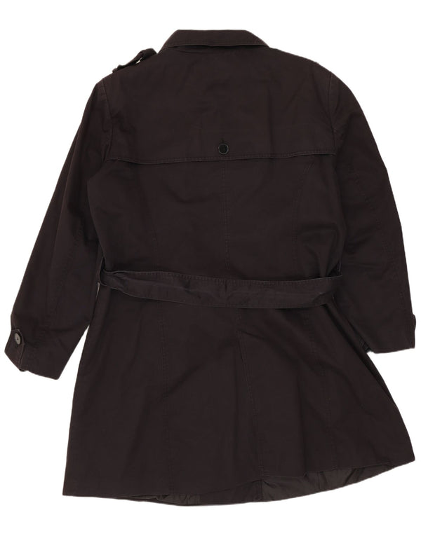 Женский тренч Zara UK 20 2XL, темно-синий, хлопок