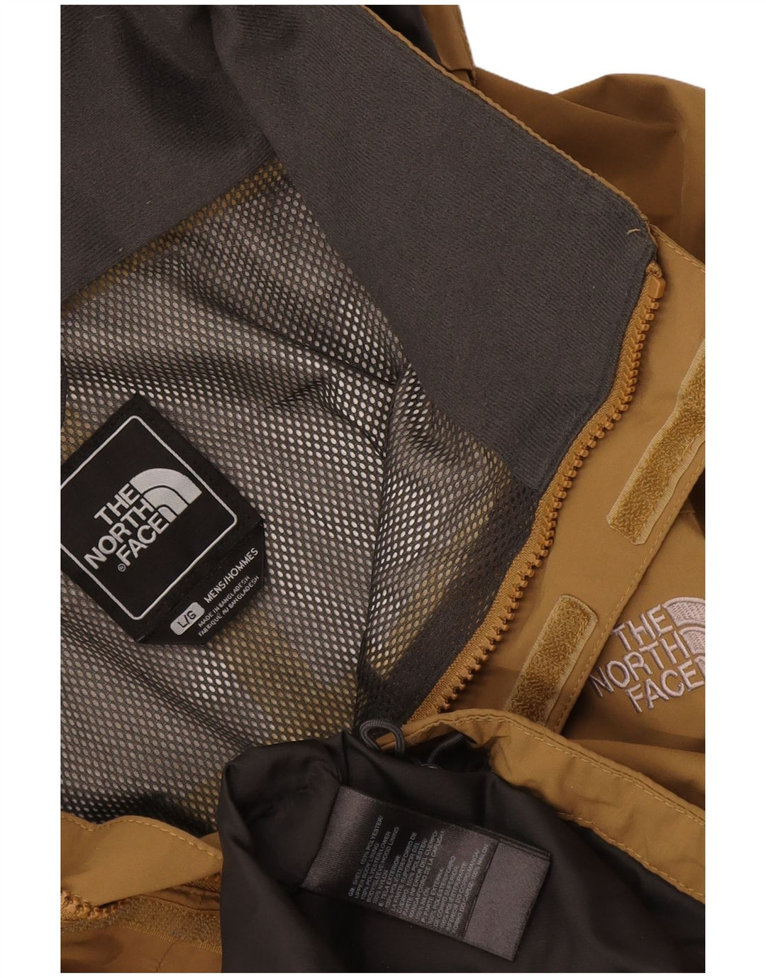 Мужская дождевик с капюшоном The North Face UK 40, большой коричневый полиэстер