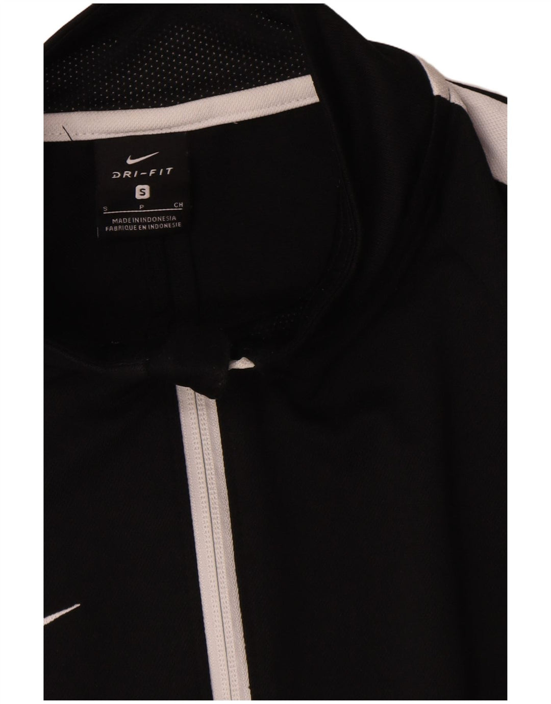 Мужская спортивная куртка Nike Dri Fit, маленькая черная полиэстер с цветными блоками