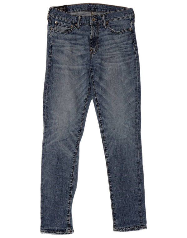 Мужские джинсы скинни Abercrombie & Fitch Rustin Athletic W31 L32, синий хлопок