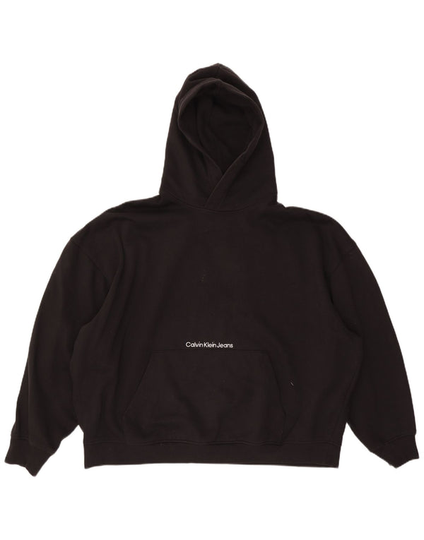 Мужской джемпер с капюшоном Calvin Klein Jeans 3XL, черный хлопок