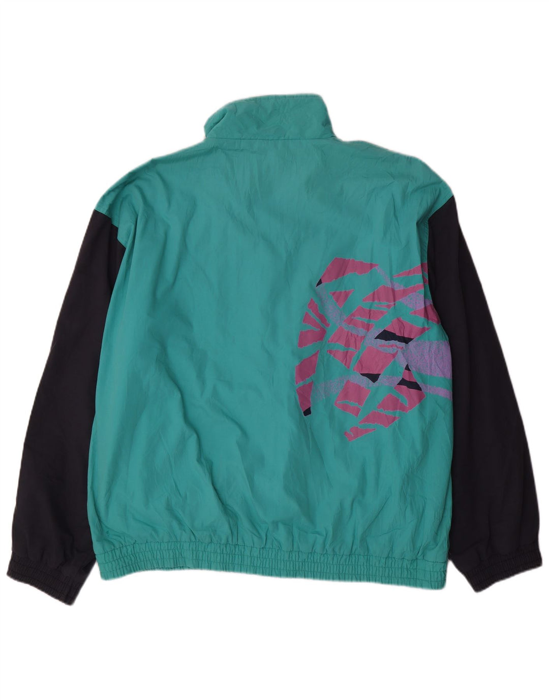 Мужской спортивный костюм VINTAGE, верхняя куртка XL, бирюзовый, полиэстер с цветными блоками