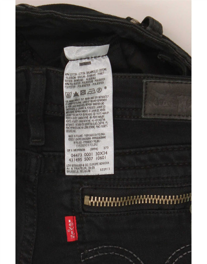 Женские джинсы скинни Levi's W30 L29, черный хлопок
