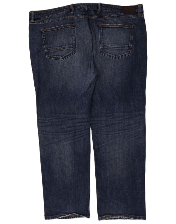 Мужские прямые джинсы Marks & Spencer W44 L31 синие, хлопок