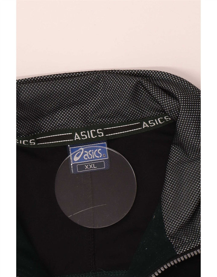 Мужская спортивная куртка Asics 2XL зеленая с цветными блоками
