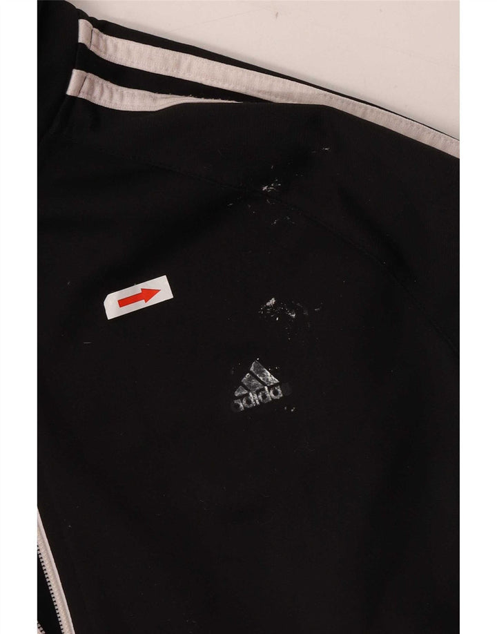 Женская спортивная куртка Adidas UK 12/14, средний черный полиэстер