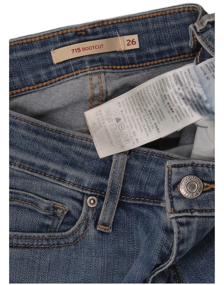 Женские джинсы Levi's 715 Bootcut W26 L32 Синие, хлопок