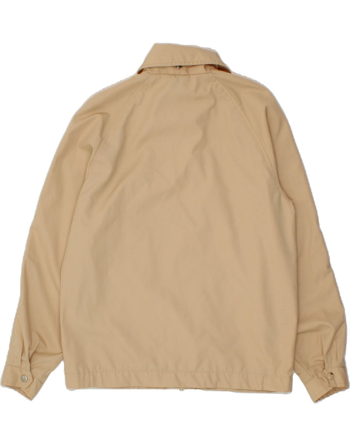 VINTAGE Womens Bomber Jacket EU 40 Medium Beige Polyester Vintage Vintage and Second-Hand Vintage from Messina Hembry 