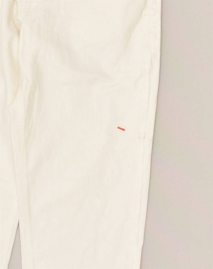 EDDIE BAUER Womens Boyfriend Relaxed Fit Casual Trousers W30 L26 White | Vintage Eddie Bauer | Thrift | Second-Hand Eddie Bauer | Used Clothing | Messina Hembry 