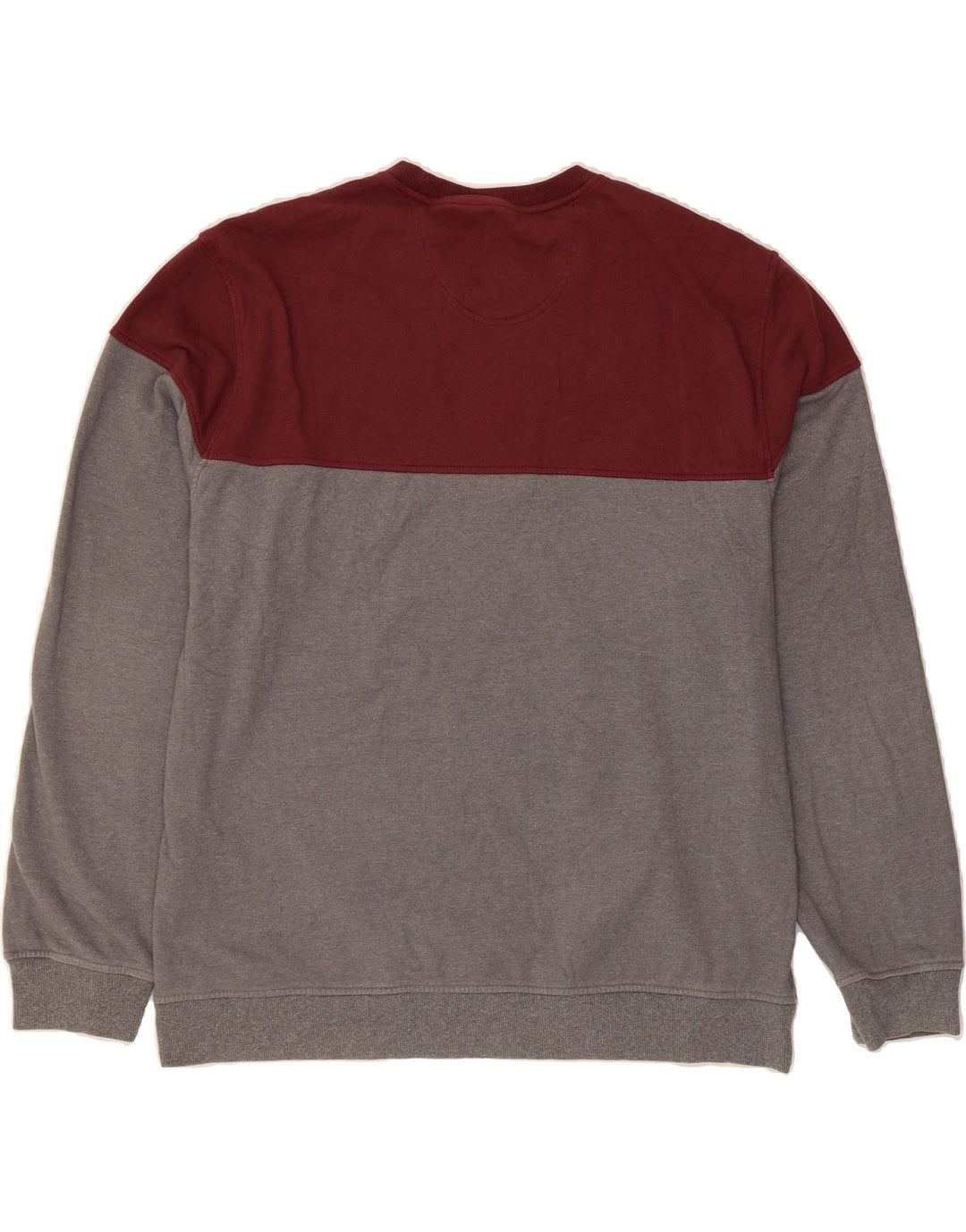IZOD Мужской джемпер-свитшот стрейч 2XL серый полиэстер с цветными блоками