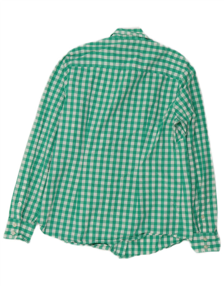 VINEYARD VINES Женская рубашка US 6, средний зеленый цвет в мелкую клетку, хлопок