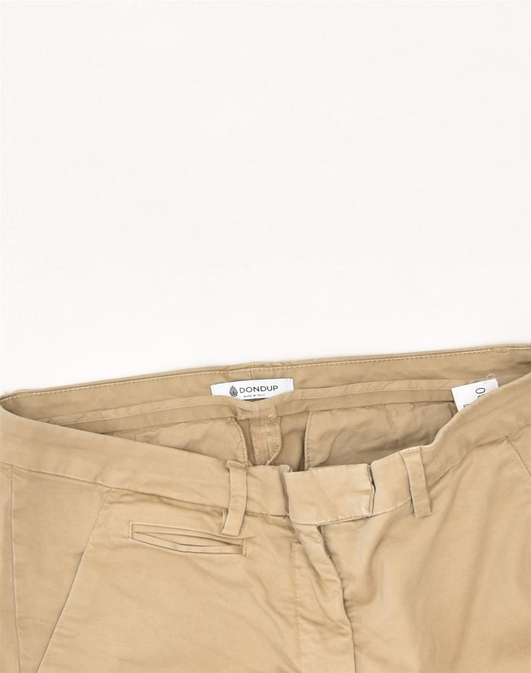 DONDUP Womens Slim Chino Trousers W30 L28 Beige Cotton | Vintage | Thrift | Second-Hand | Used Clothing | Messina Hembry 