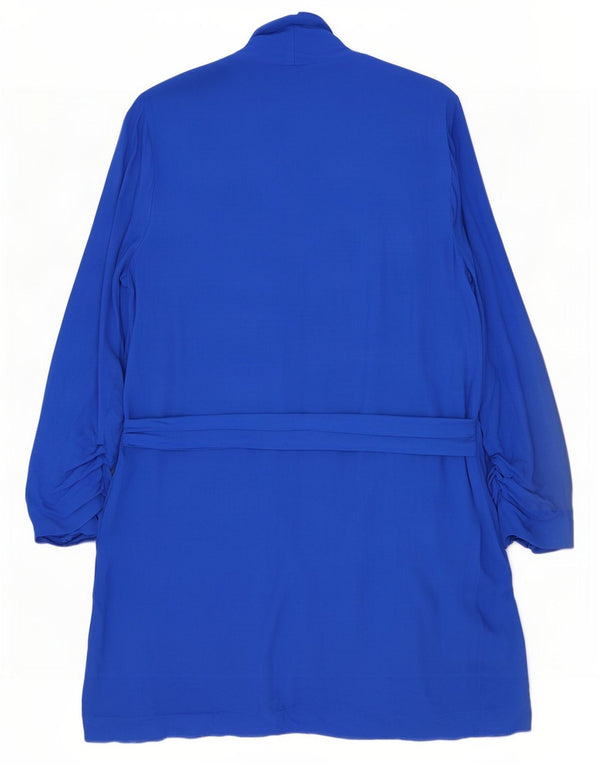 Женский удлиненный кардиган Zara UK 20 2XL, синий вискоза