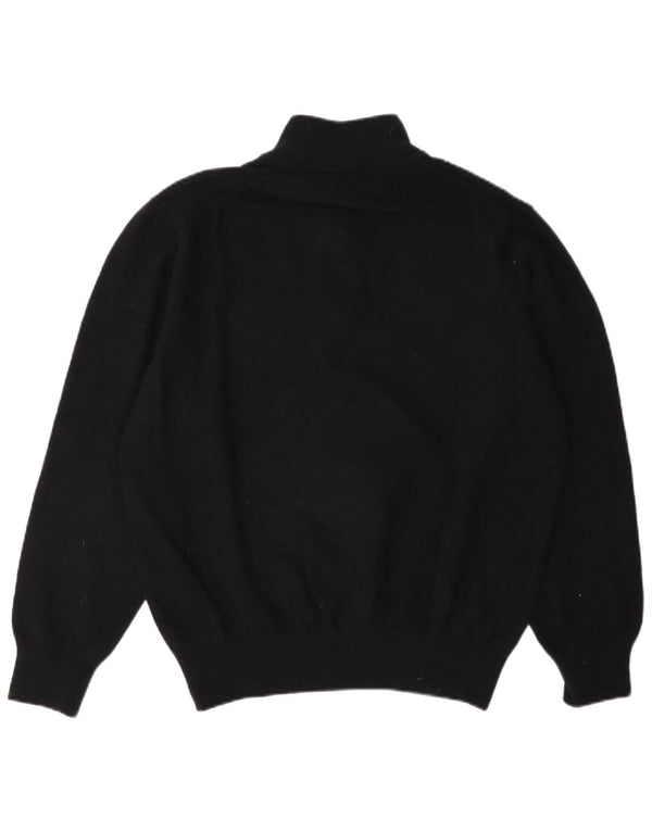 Женский джемпер с воротником на молнии Fred Perry, Великобритания, 18 XL, черный, шерсть