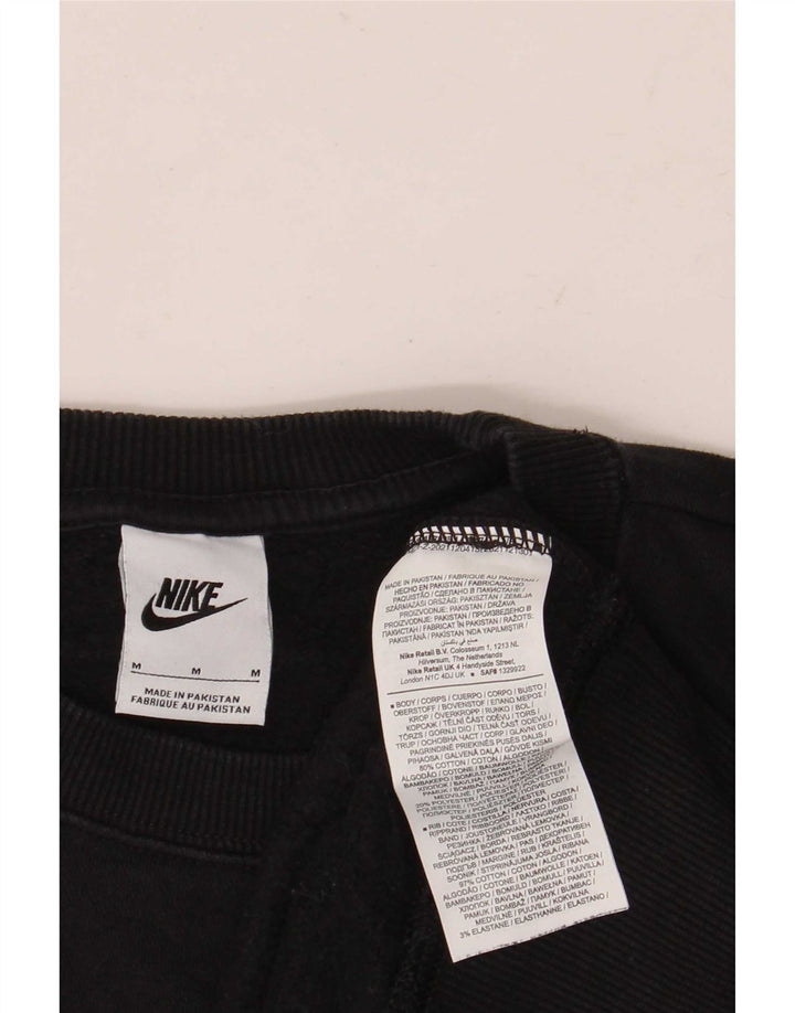 Мужской свитшот свободного кроя Nike, средний черный хлопковый джемпер
