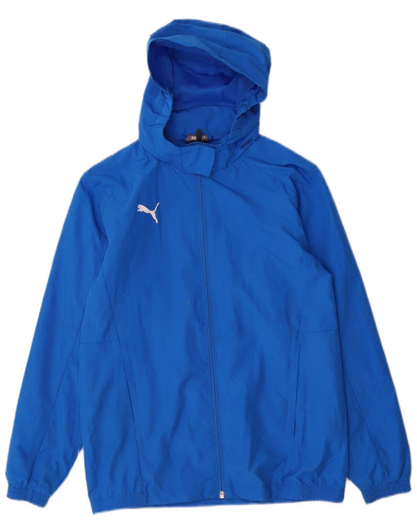 Спортивный костюм Puma с капюшоном для мальчиков, 11-12 лет, синий полиэстер