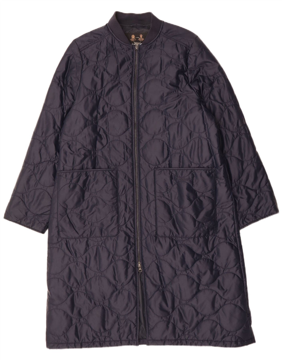 Женское длинное пуховое пальто Barbour UK 12 Medium Navy Blue